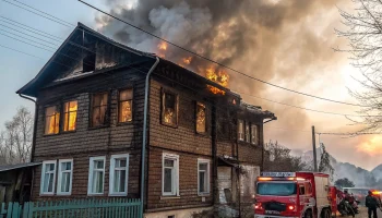 Пожар в Дзержинске: мать и трехлетний сын погибли в частном доме