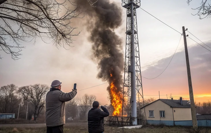 Двое жителей Нижегородской области подожгли вышку сотовой связи по заказу