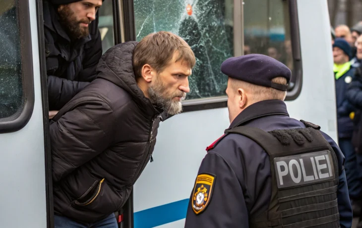 Мужчину задержали за разбитое окно автобуса на Казанском шоссе в Нижнем Новгороде